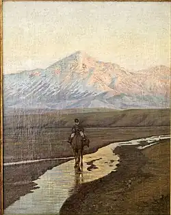 A man on horseback in Vanak, Hormozgan