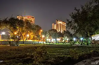 Palestine Hotel and Ishtar Hotel from Baghdad Corniche
