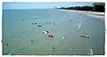 Aerial view of Hat Puek Tian beach