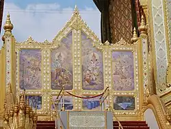 Fireguard Screen of Phra Merumat of King Bhumibol Adulyadej