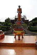 Statue of Luang Pho Kasem Khemako at Trilak Cemetery, Lampang