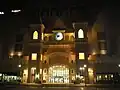 At night