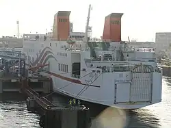 MV 2GO Masigla docked at Osaka Port when she was still in Japan.