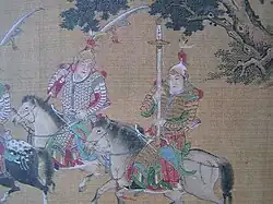 Ming soldiers carrying a dao and jian