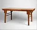 Huanghuali painting table, Ming dynasty, late 16th–early 17th century. Metropolitan Museum of Art, New York.