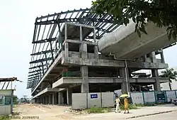 Line 1 construction site in 2010