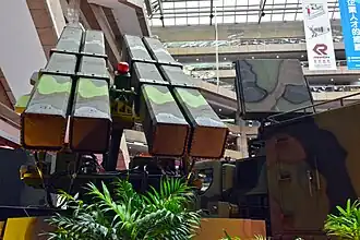 Surface-to-Air TC-2 model and CS/MPQ-90 Bee Eye radar