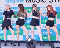 Nine Muses performing Love City in 2017 From left to right: Hyemi, Gyeongree, Keumjo, and Sojin.