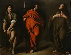 Three Standing Saints, Linares Gallery, Madrid