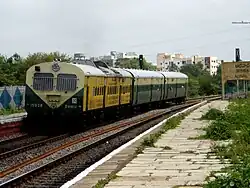 Medchal bound DEMU at Alwal Railway Station