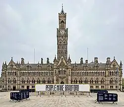 Bradford City Hall, the headquarters of the City of Bradford Metropolitan District Council