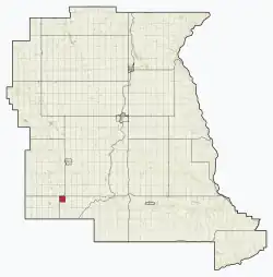Location within Kneehill County