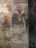 The frescos on the south wall