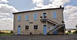 The town hall in Gaudonville