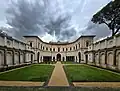 Semicircular portico at the rear of the Casino, Vignola