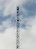 Close up of the mast
