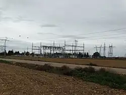 Electrical substation of La Mudarra, owned by Red Eléctrica de España.