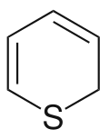 Structure of thiopyran