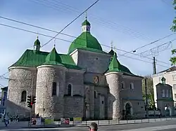 A stone fortified church