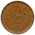 10 Kč coin series 2000