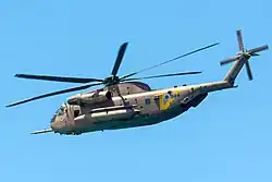 A CH-53D Sea Stallion Yas'ur of 118 Squadron "Night Raptors" from Tel Nof