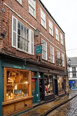 Two shops at this location.