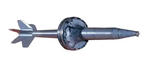 Soviet 125 mm BM-15 long rod penetrator projectile with ring sabot