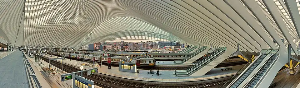 Inside view of the current station, in 2013