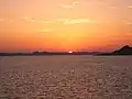 Panoramic view of Lake Nasser at dawn