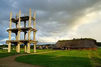 Reconstruction of prehistoric site