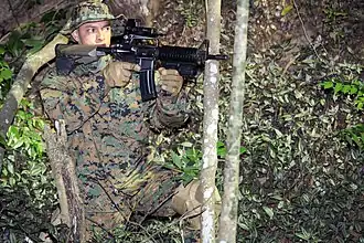 BOPE operator of the Rio de Janeiro Military Police in MARPAT fatigues