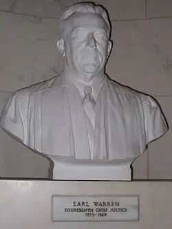 Chief Justice Earl Warren (1977), U.S. Supreme Court Building, Washington, D.C.