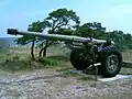 15.2 cm gun m/37 at the KA 3 museum in Fårösund.