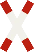 1.53-50 - Level crossing (Roadside Sign) (formerly used )
