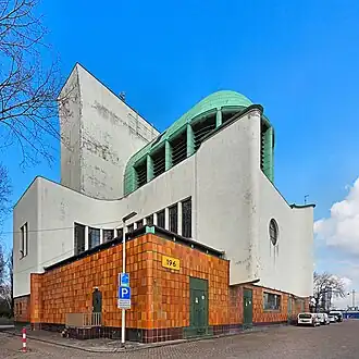 Ventilation tower of the Maastunnel in Rotterdam, Netherlands (1937)[164]