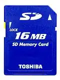 16MB SD Card by Toshiba