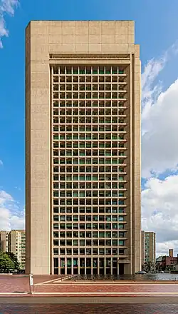 Facade of the skyscraper