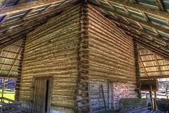 Detail of tobacco barn