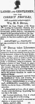 Advertisement for Wm. M.S. Doyle, 1808