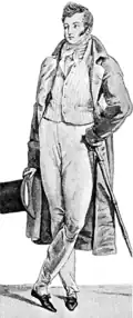 Men's redingote (1813)