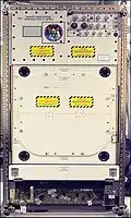 John Phillips, Expedition 11 Science Officer, with the Window Observation Research Facility (WORF) training rack at Johnson Space Center, Houston, TX.