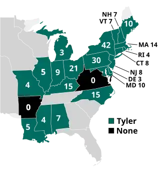 1st vice presidential ballot: results by state