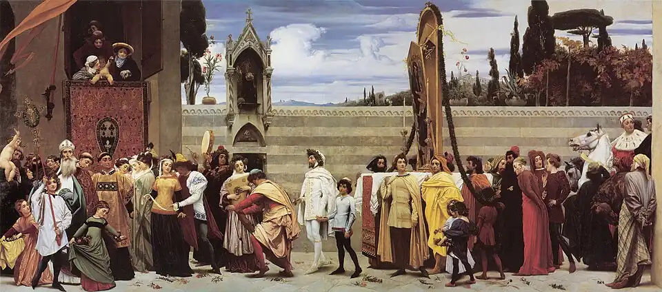 Cimabue's Celebrated Madonna by Frederic Leighton