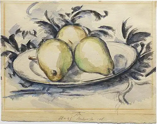 Paul Cézanne, Three Pears, ca. 1888-90[77]
