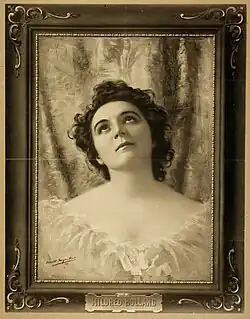 Poster of Mildred Holland, from photo by Chickering, 1899