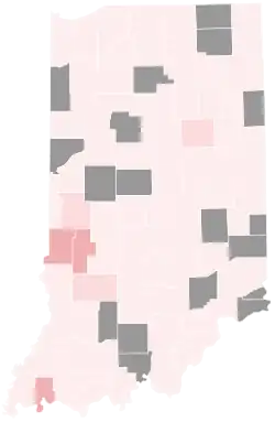 Result for the leading Social Democratic elector by county