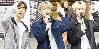 M.O.N.T busking in Hongdae, March 2019