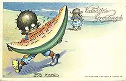 "Coon card" from 1904