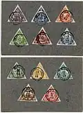 Italy 1908, Messina earthquake charity labels