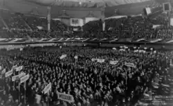 The convention hall at the 1920 Democratic National Convention in San Francisco on Monday, June 28.